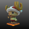 CHOPPA3.png Holiday Special 3! OnePiece Chopper! Rudolph Version!!