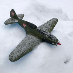 IMG_8666.jpg STL file Mig-3 Soviet Fighter 600mm・Model to download and 3D print