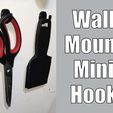 WallMountMiniHook.jpg Mini-crochet mural - Idéal pour suspendre ciseaux, outils, etc.