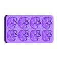 bettafish_x8_negative.stl Jelly Candy Betta Fish Molding - Gummy Mould