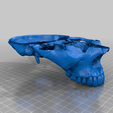 skull_revised_mesh_bottom.png Human skull, anatomically correct and printer friendly **updated with jaw**
