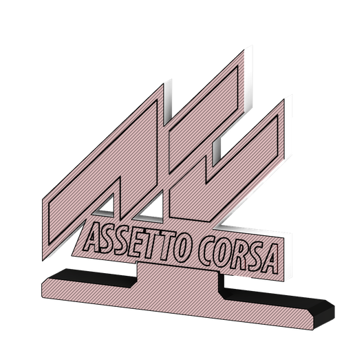 Assetto-Corsa-Logo-Analisi-v1.png STL file Assetto Corsa Stand Logo・Template to download and 3D print, Upcrid