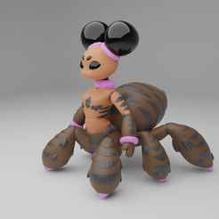 Spider-1.png 3D file BJD-Spider Girl・3D printing design to download