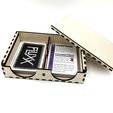 PXL_20210105_025156463-03.jpeg Laser SVG Cut File Draw and Discard Box, PNG Playing Card Holder, Deal and Discard Holder, Game Card Holder File