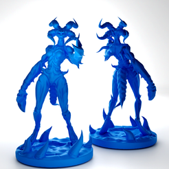 daemonette_with_base_render_processed.png Free STL file Demoness - DnD, Fantasy・3D print object to download