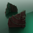 barrique_render_3.png FREE Wargame Terrain – Grimdark Gothic Barricade – Ruined Wall Section