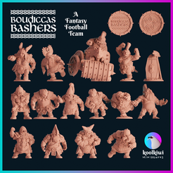 Boudiccas-Bashers-Complete.png Archivo 3D Boudiccas Bashers - Equipo Fantasy Football・Diseño para descargar y imprimir en 3D