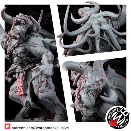 🎲 CHAOS SPAWN KHORNAXE・ 3D File for 3D printing・Cults