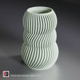 vase-0003-striped-bubbles-vase-stl-06.jpg Vase 0003 - Stripped bubbles vase