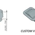 Drawing-Snippet-03.jpg 2mm Wide Strap Buckles (1/16 Scale) for Scale Models –  (See details) – STL Digital download