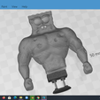 15.png Muscle Spongebob meme sculpture 3D print