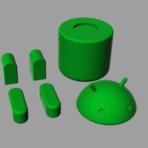 STL file Android character 🤖 ・3D printing design to download・Cults