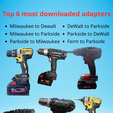 adapters.png Big box of adapters for power tools Parkside, Milwaukee, Dewalt