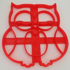 20181010_221114.jpg STL file Fondant cookie cutter cookie cutter 10cm owl owl owl owl halloween forest・Model to download and 3D print, germanc15