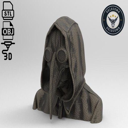 base.289.2.jpg Plague Doctor Mask 3D Print Model