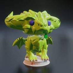 1.jpg Archivo STL Funko - Poison Dragon・Modelo de impresora 3D para descargar