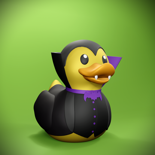 Dracula Rubber Duck 3D model
