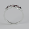 5.png Marquise & Round Diamond Cluster Ring | 3D Printable