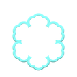 1.png Pink Snowflake Cookie Cutter | STL File