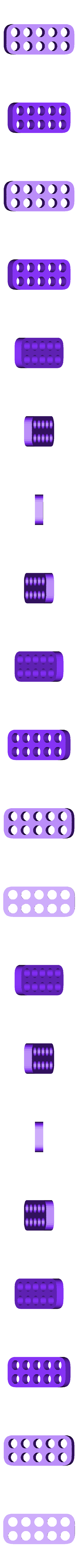 5x2.stl スリーブ付きカスタムPCケーブル用ケーブルコーム