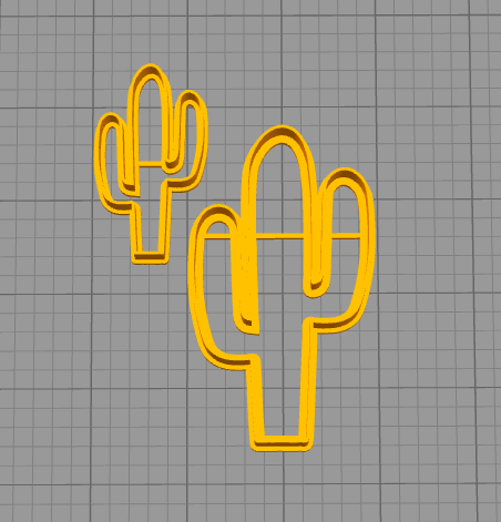 CUTTER COOKIE - CACTUS, CACTO - 3D model önizlemesi