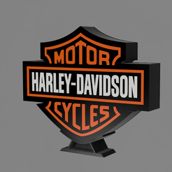 Harley-Light-v7-Pic-2.png STL file Harley Diffusion Light Box・3D printable model to download