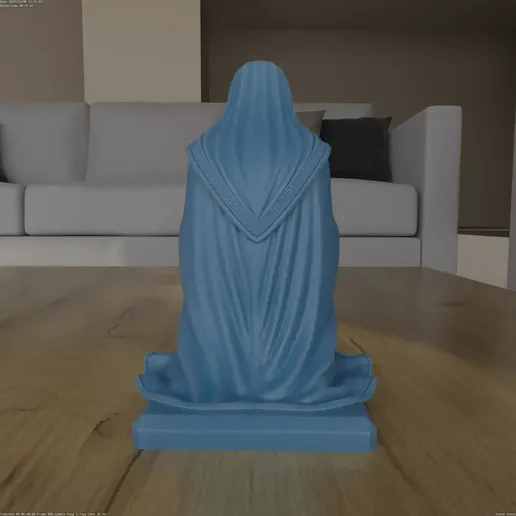 🧎 Kneeling Virgin Mary Prayer Statue STL・ STL File for 3D printing・Cults