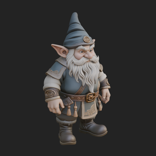 Garden Gnome Statue Design 4 - 3D Print Model