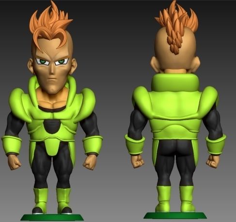 Andróide 16 - 3D model önizlemesi