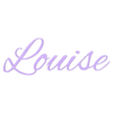 Louise v1.stl First name decoration : Louise