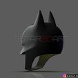 001e.jpg Batman Helmet-The Batman 2021-Robert Pattinson-DC comic Fan Art 3D print model