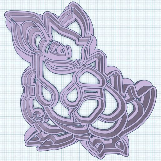 Nidoqueen Cookie Cutter 3D model