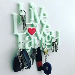 real.jpg Archivo STL gratis Live Love Laugh montaje de pared・Diseño de impresión 3D para descargar