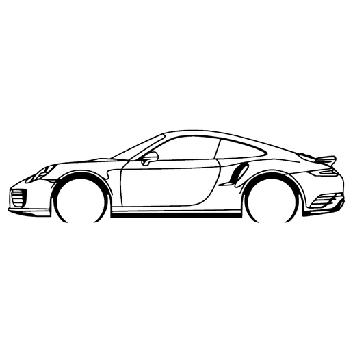 🚗 Porsche 911 991.2 Turbo S・ STL File for 3D printing and CNC machining