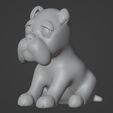 Figura-Cachorro-Bóxer-Perro-Moad-1.jpg Boxer Puppy Dog - Sitting Puppy Figure