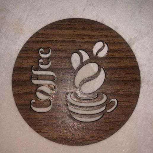 Coffee coaster - 3D model önizlemesi