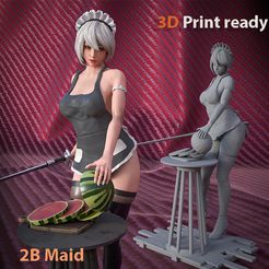 Thumbnail.jpg 2B Maid - YoRHa No 2 3D print model