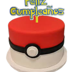 pokemon_Feliz_Cumpleaños.png Archivo STL cake topper Feliz Cumpleaños Pokemon・Plan imprimible en 3D para descargar
