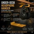 thirdpic.png 🎧 Ultimate Under-Desk Headphone Mount - Support Free & Heavy Duty