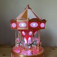 CAROUSEL Lampe mit mechanischem Uhrwerk