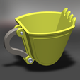 1.png excavator scoop cup yellow