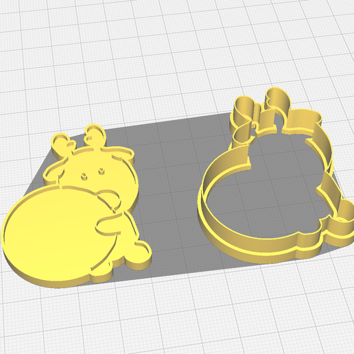 deer-ornament-slice.png Cortapastas de ciervo para árbol de Navidad