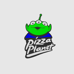 PNG1.png Pizza Planet Toy Story 2D Wall Art & Keychain