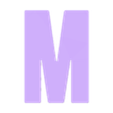 M.stl Simple uppercase alphabet- Abecedario mayuscula sencilla
