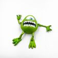 IMG_3590.jpg FLEXI MIKE WAZOWSKI PRINT-IN-PLACE articulated MONSTERS, INC. toy