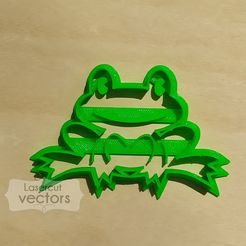 rana.jpg Archivo STL frog cookie cutter, cutter. Cortador de galletas rana. Cortante de galletitas rana, baby shower・Diseño de impresión en 3D para descargar