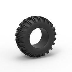 1.jpg Fichier 3D Pneu tout terrain Diecast 67 Echelle 1:25・Modèle à imprimer en 3D à télécharger