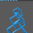 CHITUBOX-3_12_2023-8_14_04-PM.png Archivo STL Pendientes de cubos entrelazados.・Modelo para descargar y imprimir en 3D