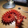 Kristalldrache, bewegliches Flexi-Wackeltier, Druck an Ort und Stelle, Fantasy