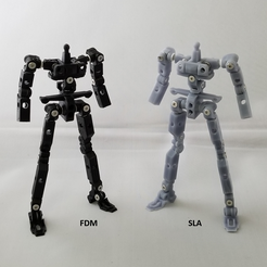 side-by-side 1.png Файл 3D X-Frame (Articulated Action Frame for Mecha)・3D-печатная модель для загрузки